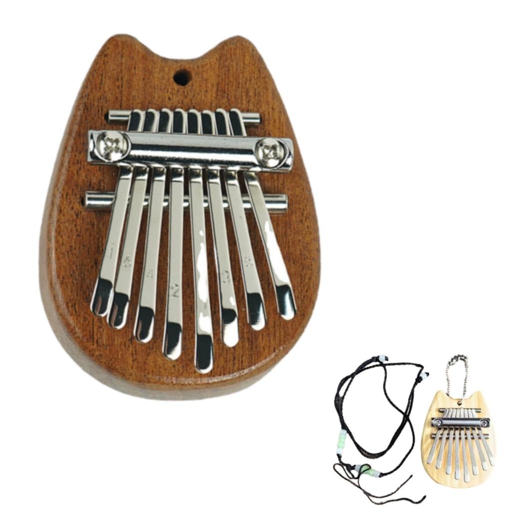 8 Key Portable Mini Wood Kalimba High Quality Exquisite Finger Thumb Piano Marimba Musical Good Accessories Pendant Gift