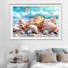 5d DIY Алмазная картина, вышивка крестом, ракушка, жемчуг, пейзаж, алмазная вышивка, мозаика, полный круглый дрель, домашний декор, ремесла