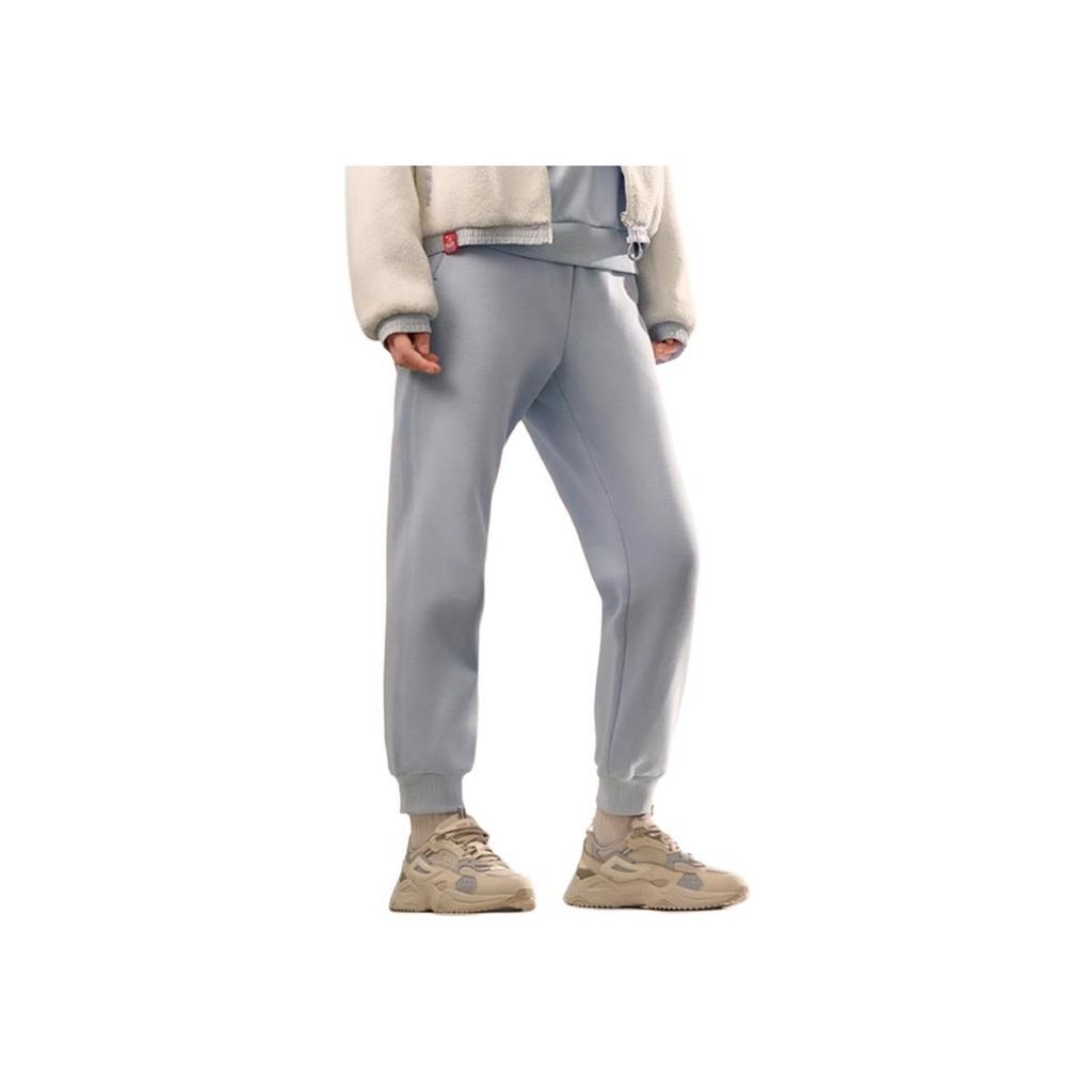 Fila FW22 Logo Embroidered Tapered Casual Pants Women Bottoms Sunlight-Blue F11W249601FLB