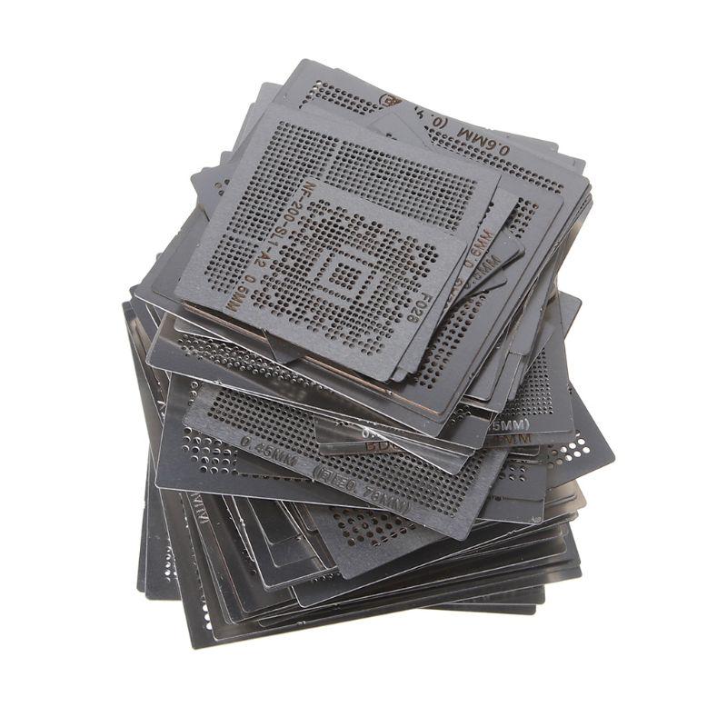 130 шт. трафареты для реболлинга BGA шаблоны паяльная стальная сетка прямой тепловой набор паяльная сетка инструменты для ремонта телефонов