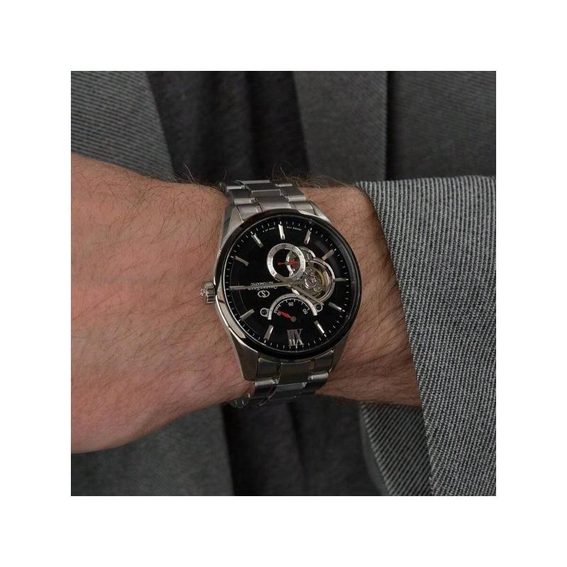 Orient Watch - Мужские автоматические механические часы, Дизайн с двумя львами, Модный деловой стиль, Модель RE-HJ0003B00B
