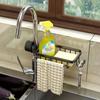 1 шт. подставка для губки, свободное пространство для перфорации, алюминиевая подставка для слива кухонной раковины, подставка для смесителя с губкой, подставка для слива мыла, подвесная корзина для хранения, кухонные аксессуары