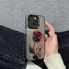 Новая темно-красная роза подходит для чехла на телефон iphone17 Apple 15promax/14/13pro/12 Европа, Америка и 16.