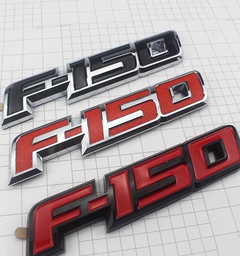 Weatherproof Red Black 3d Raised Plastic Emblem Badge Letter For 09-14 Ford F150 Tailgate