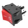 30A Welder 4-Pin Boat Type ON/OFF Rocker Switch for Electrical Equipment Control (5-Pack)