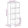 VidaXL Room Divider Shelf Sonoma Grey 69.5x29x137.5 Cm, Shelf, Bookcase, Storage Shelf, 858026