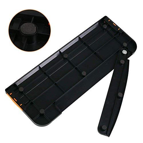 Резак для бумаги WORKLION: Резак для бумаги, легкая мини-машинка для резки, совместимая с бумагой формата A4, A5, фото, купонами, этикетками, карточками, с линейкой (черный)