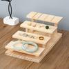 Многоярусная подставка для ювелирных изделий из массива дерева, органайзер для хранения солнцезащитных очков, часов