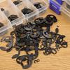 Stainless Steel E-Clips External Retaining Ring Assortment Set Opening Snap Rings Circlip Washers Shaft Fastener Fixing Parts