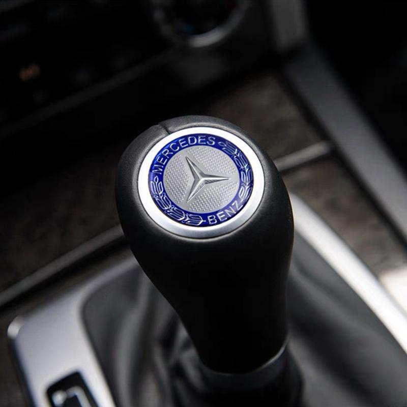 GLC GLB Car Gear Lever Decoration Shifter Head Emblem Sticker For Mercedes Benz AMG W204 W205 W203 W211 W212 W213 W201 W210 W12