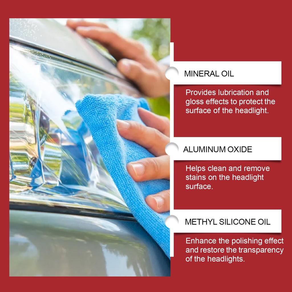 Паста для ухода за фарами автомобиля RAYHONG Уход за автомобильными лампами Удаление пыли Чистка Пятен Осветление Полировка Восстанавливающая паста