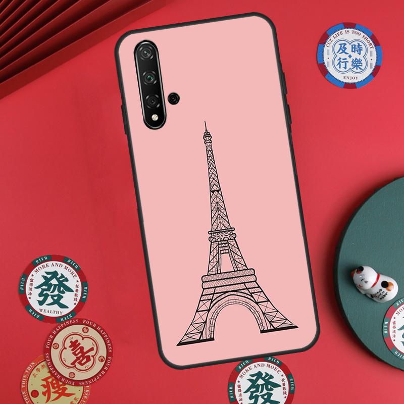 Париж Эйфелева башня Для Huawei Nova Y73 Y72 Y61 Y91 Y90 Y70 Y60 12s 12i 11i 8i 9 10 SE P60 Pro P30 P40 Lite Чехол