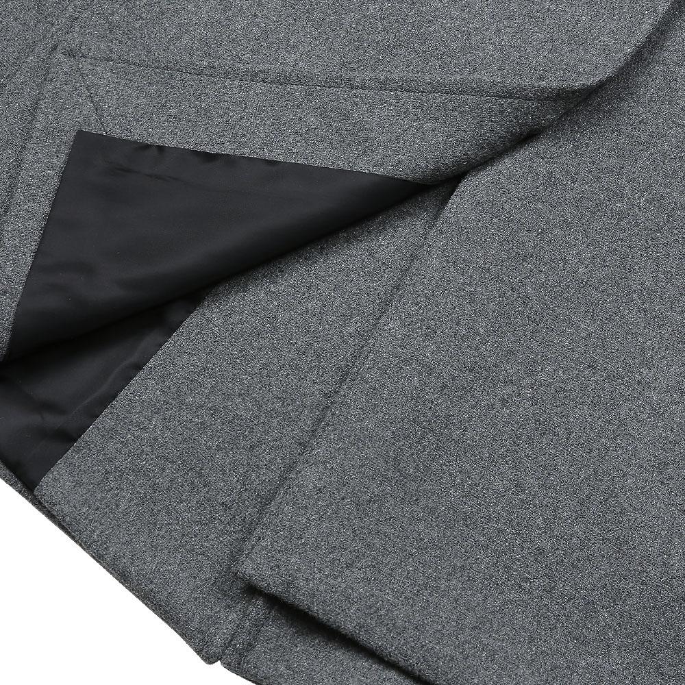 Sortie Bonheur Wool Balmacaan Coat (Gray)