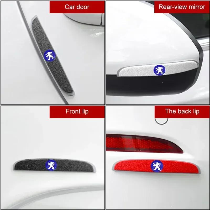 For Peugeot Car Door Anti-Collision Strip Rearview Mirror Protection Sticker For Peugeot 308 307 206 208 207 3008 508 407 2008 5