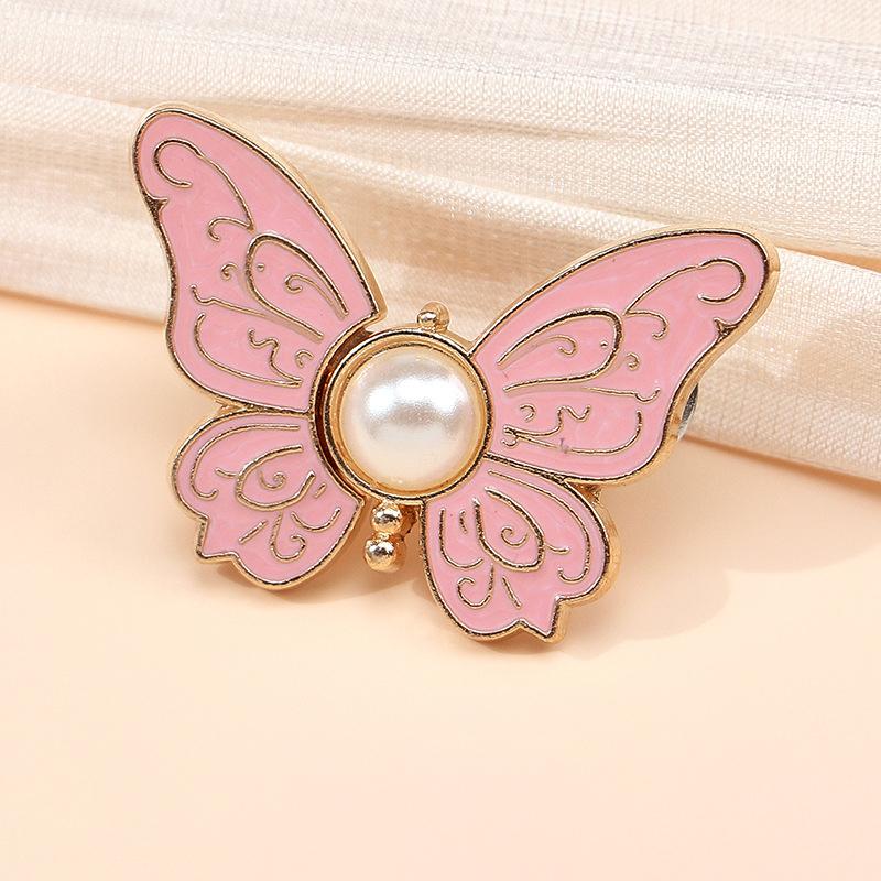 Women's Adjustable Butterfly Brooch Waist Clip Collar Pin Slimming Effect for Party Office and Street Style