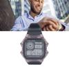 Electronic Sports Watch 12 24 Hours Waterproof Digital Wrist Watch with Luminous Alarm Timing Function Transparent Purple