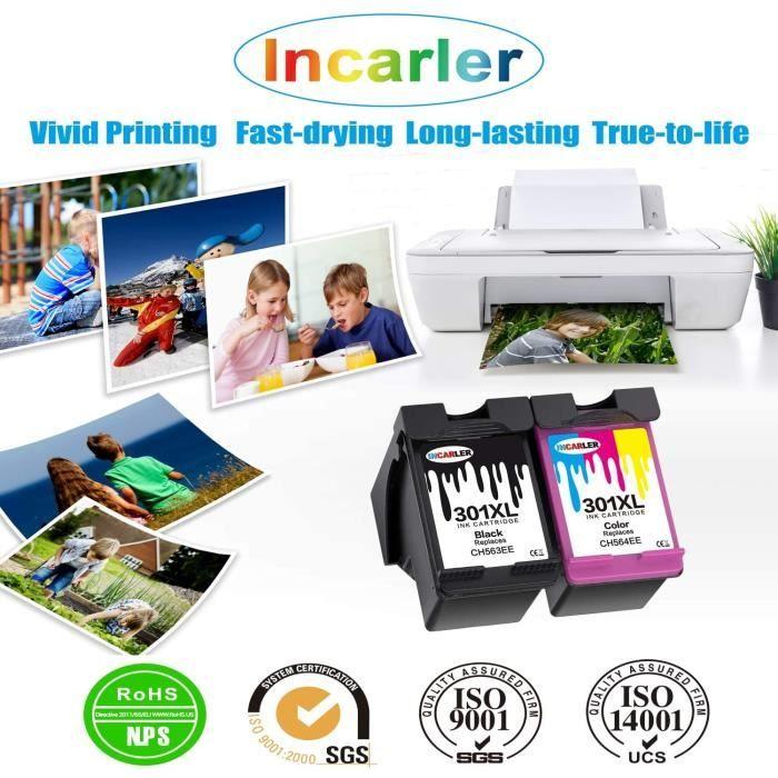 Чернильный картридж Incarler 301 XL, совместимый с HP 301XL для Envy 5530 4500 5532 4507 Deskjet 2540 2542