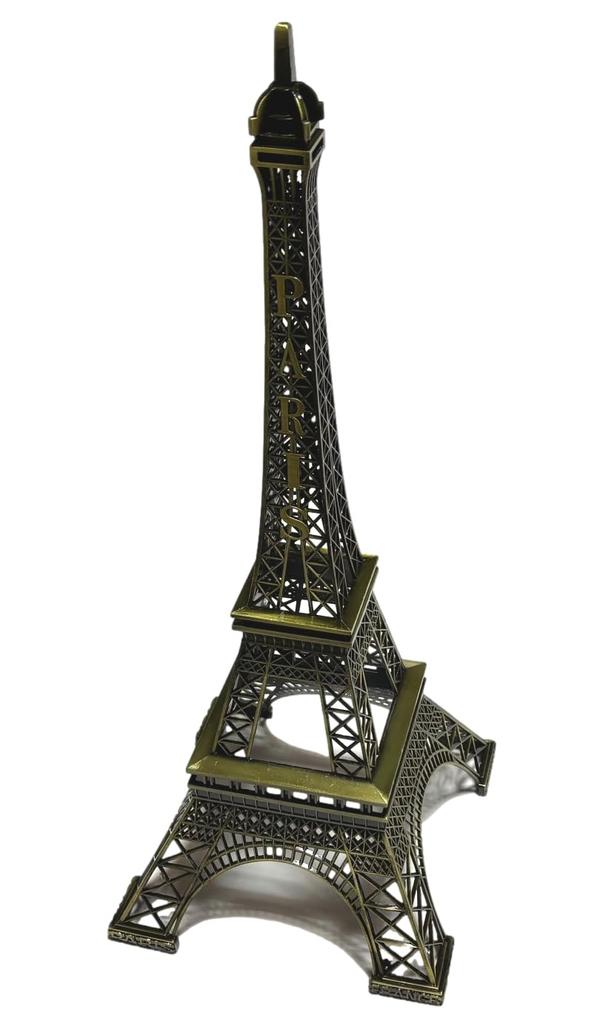 Natura Style Eiffel Tower Monument, European-Style Object for Interior Decor (Bronze, 48cm)