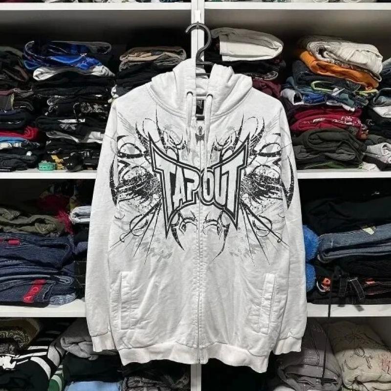 2024 весна и осень американская ретро уличная куртка в стиле Харадзюку в стиле хип-хоп с капюшоном мужская свободная повседневная однотонная куртка Y2k