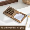 Empty Magnetic Sketch Wooden Portable Watercolor Painting Tool Painting Tray Paint Box Palette
