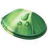 Toilet Seats with Lid 2 pcs MDF Green Water Droplet Design
