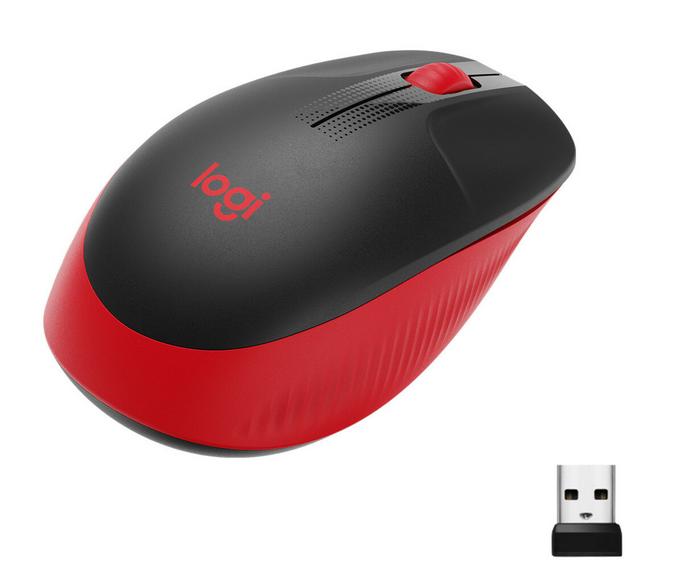 Logitech m190 wireless mouse red 910-005908