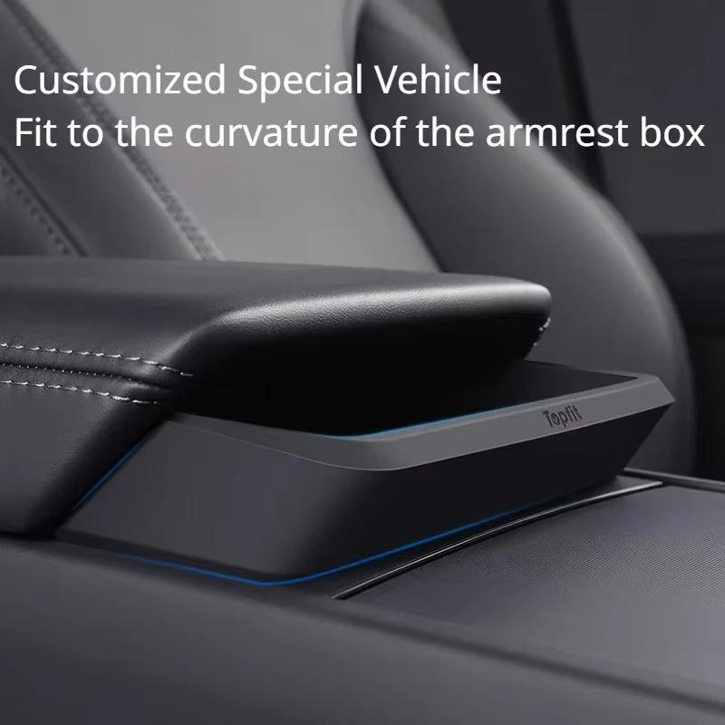 For Tesla Moldel Y LAUNCH/Juniper/Model 3+ Highland Central Control Glasses Pocket Storage Box Armrest Key Sunglasses Bag Case