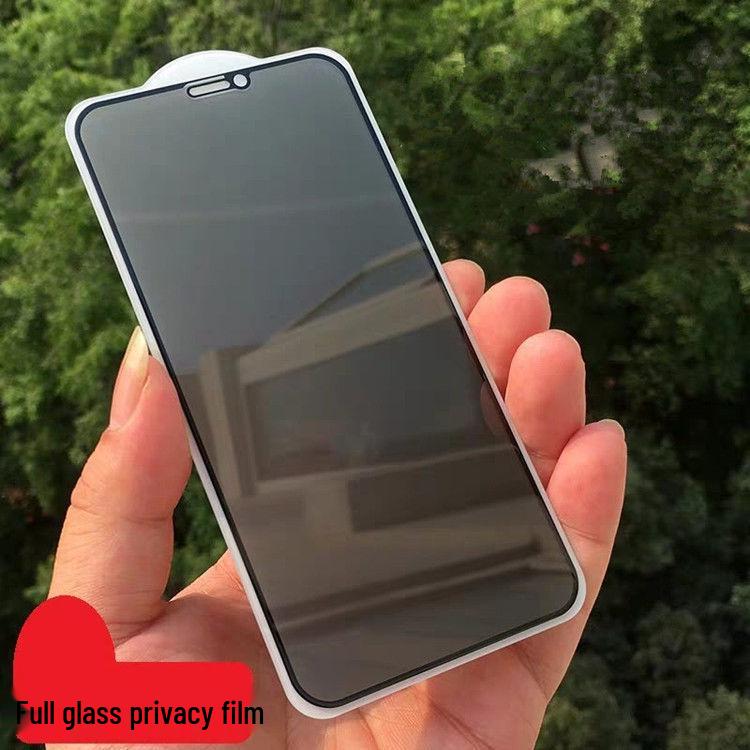 Пленка для iPhone 16 Pro Max/14/13/15 Silk Screen Anti Peeping с основой и закаленным слоем