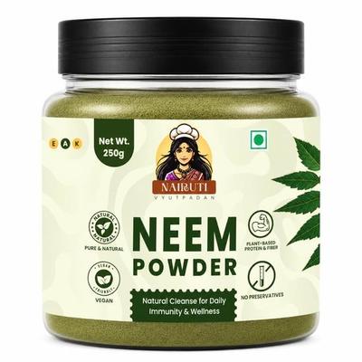 Порошок Ним 250 г | 100% Чистый Натуральный Azadirachta Indica для Кожи, Волос и Иммунитета | Антибактериальный Детокс Суперфуд | Идеально для Масок для Лица и Волос