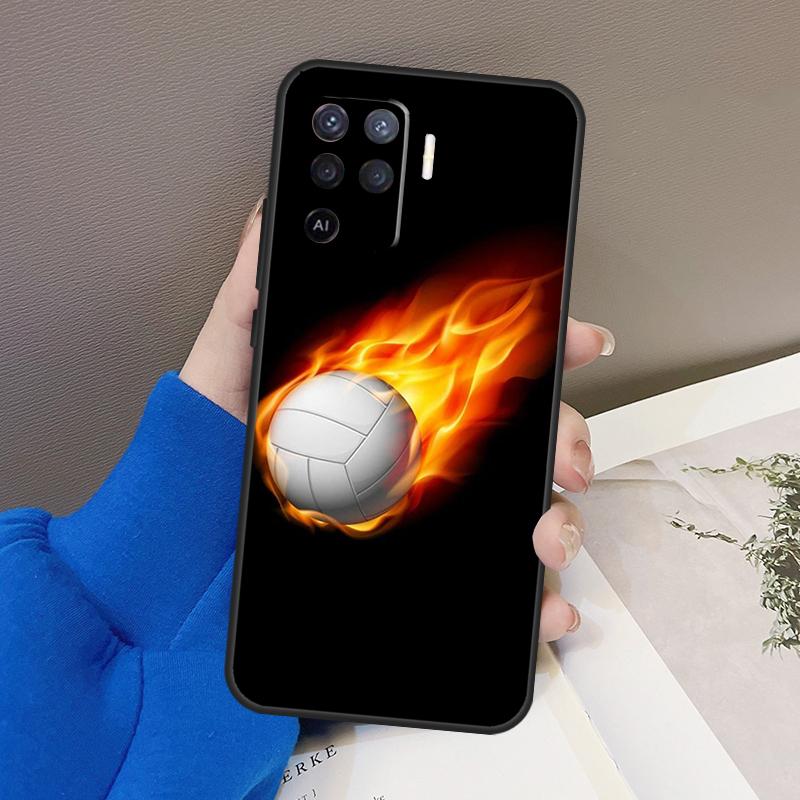 Спортивный чехол для волейбола для Oppo A78 A38 A18 A98 A58 A60 A80 A40 A96 A76 A16 A94 A74 A54 A15 A17 A57 A77 A5 Pro
