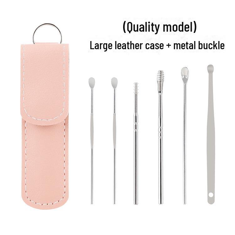 «Набор из 6 спиральных инструментов для чистки ушей для взрослых — портативный набор для чистки ушей»