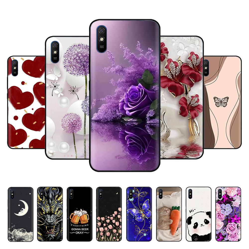 Чехол для телефона для Redmi 9A Чехол Мягкий Гладкий Жидкий Силикон Задняя Крышка Для Xiaomi Redmi 9A Чехлы Для Redmi 9A 9AT Fundas Capa