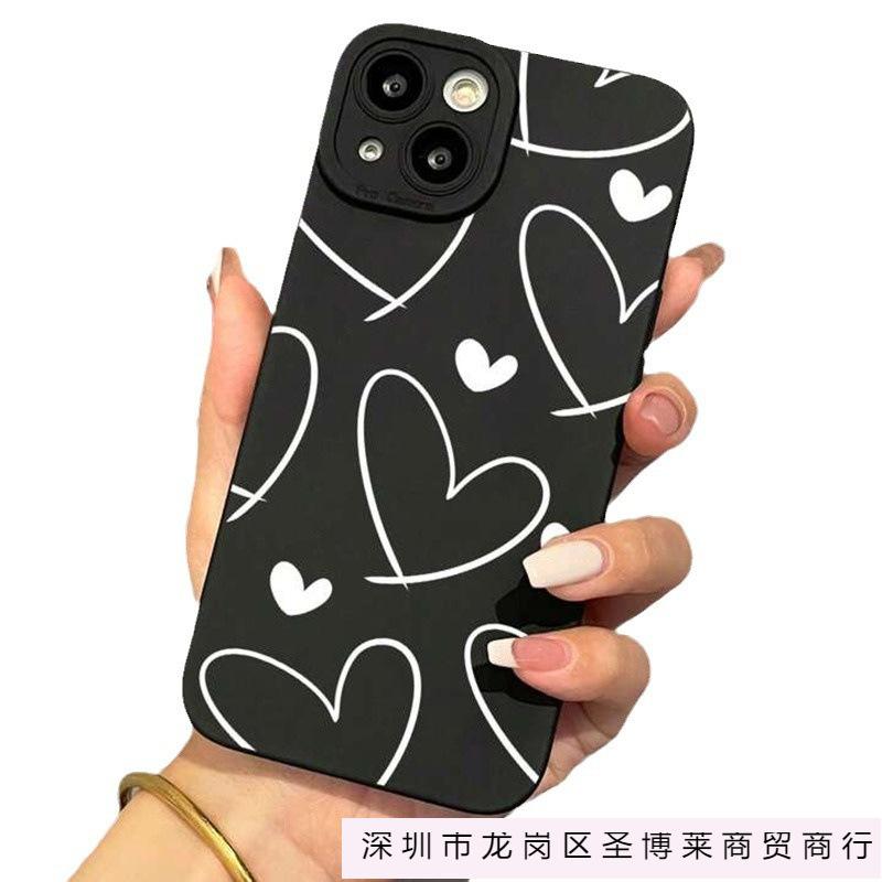 White love for apple 15 mobile phone case iphone12promax set 14/13/11/XSMAX pupil eye 78 black