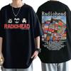 Футболка Radiohead Vintage Print, мужская, свободного покроя, 100% хлопок, унисекс, футболки, хип-хоп, Hail To The Thief, музыкальный альбом