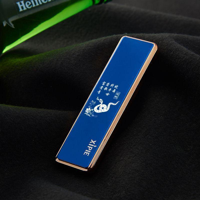 Rechargeable Ultra-Thin USB Lighter: Stylish, Silent, Mini, Portable, Men's Choice