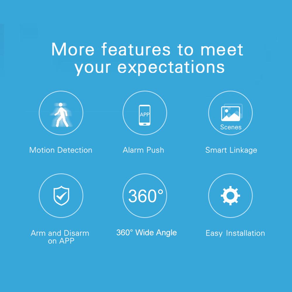 Tuya Powered ZigBee PIR Датчик Bewegungs Пассивный датчик Drahtloser