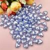 High Quality 100Pcs Acrylic Peach Heart With Hole Shining Light 10.1*8.8mm DIY Jewelry Making Colorful Creative  Handmade Material Loose Beads
