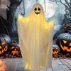 Halloween Ghost Decoration Outdoor Indoor Ghost Stand with String Lights Spooky Ghost Decor for Yard Front Porch Halloween Party Display