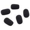 GONKISS Headset Intercom Microphone Windscreen, Standard Microphone Sponge, Set of 5, Black
