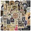 10/50PCS Retro Magic Gothic Potion Label  Stickers  Art Poison Cartoon Sticker DIY Phone Laptop Luggage Skateboard Graffiti Decals