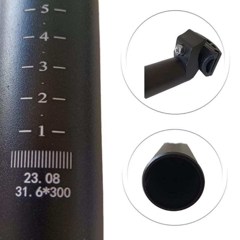 Shockproof Aluminum Alloy Bike Seatpost 300mm 25.4/27.2mm Fit for Road Foldable Bicycle Use