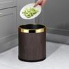 Мусорное ведро с древесным зерном, кухонное ведро для ресторана, дома, ванной комнаты, 10 л