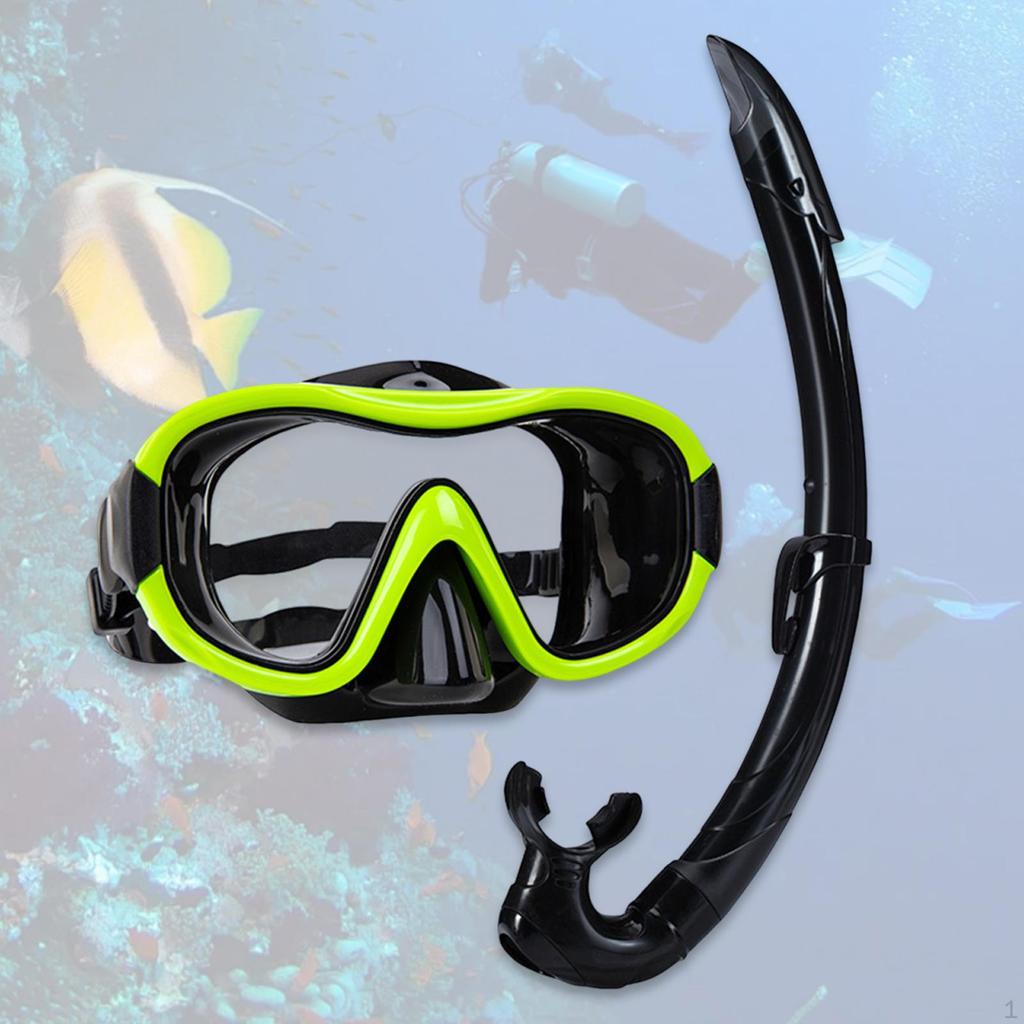 Набор для сноркелинга, дыхательная маска, удобная маска для дайвинга с широким обзором, очки для плавания
