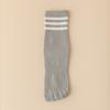 1 Pairs Women Five Finger Socks Cotton Black White Striped Middle Tube Toe-Split Socks Girls' Outdoor Socks Four Seasons