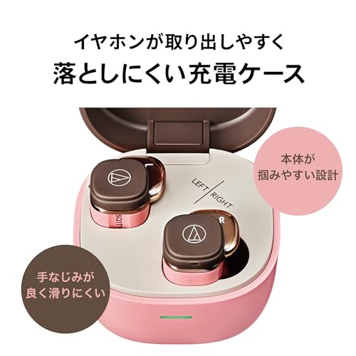 Audio-Technica ATH-SQ1TW2 BK Беспроводные наушники bluetooth/Маленькие легкие/До 20 часов воспроизведения/Низкая задержка/Звуки снаружи
