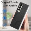For Samsung Galaxy Z Fold4 5G Magnetic Case Leather+TPU Phone Cover with Screen Film