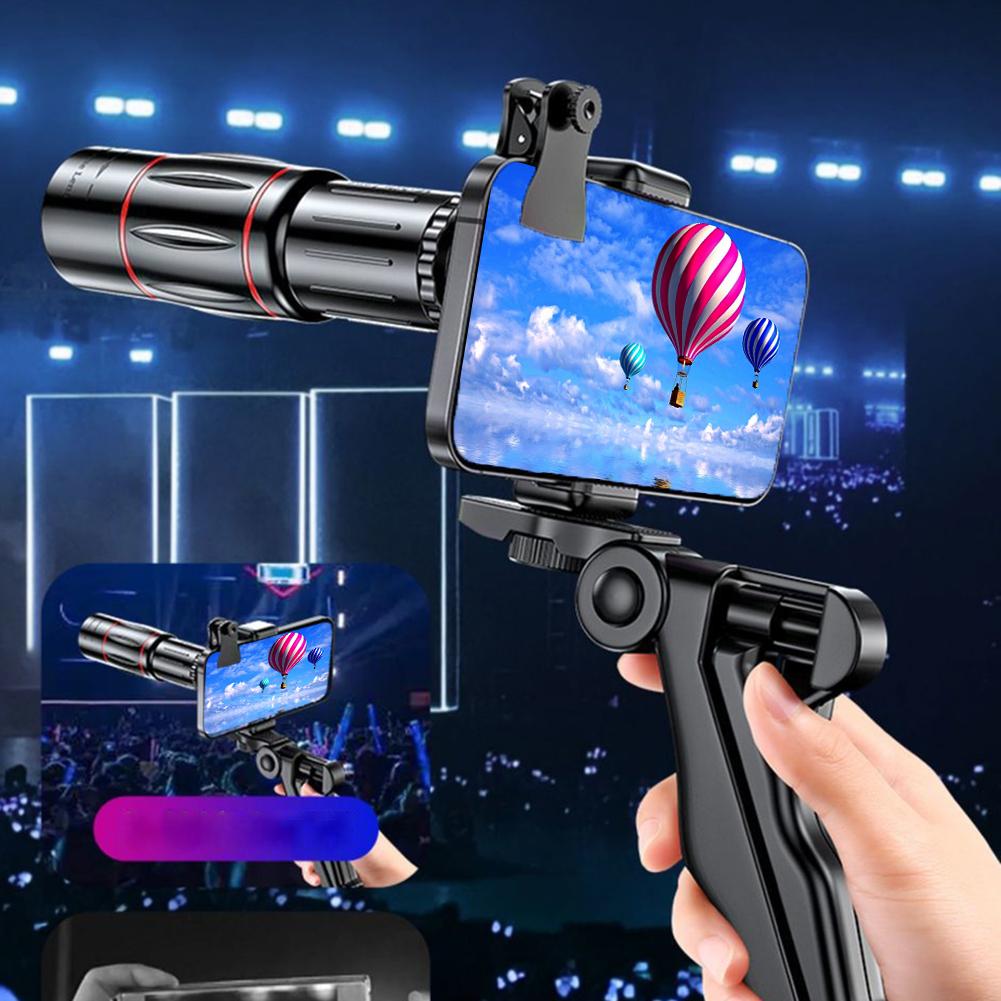 18/28/36X Mobile Phone Camera Lens Clip-On Zoom Monocular Telescope Universal Optical Telescope Lens for Camping Hunting Sports