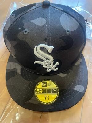 BATHING APE BAPE x MLB ERA Chicago White Sox 59FIFTY Camo Cap Size 7 3 4