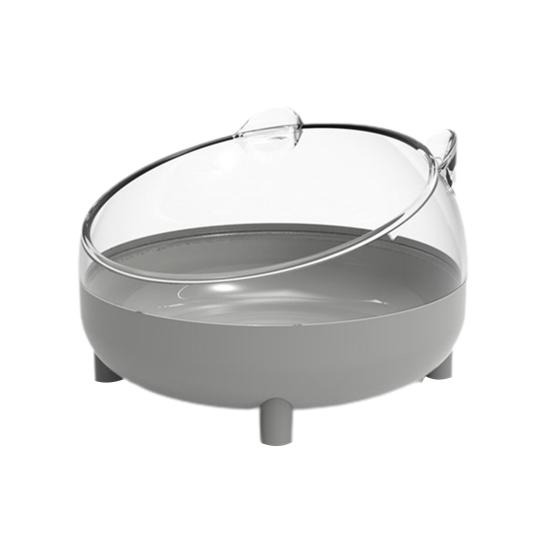 Ванна для хомяка, устойчивая к падению, симпатичная форма, легко моется, панорамная, прозрачная, большая подставка, двойного назначения.