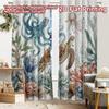 2pcs, 2D FLAT PRINTING Curtains (Without Rod) Ocean Harmony(1) Christmas Holiday Curtains with Digital Printing Yarn Curtains